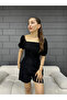 Watermelon Sleeve and Square Collar Aerobin Mini Jumpsuit - 3