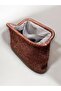 Women's Handmade Copper Color Silvery Thread Knitted Scholarship Bag - 2