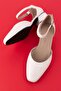 Genuine Leather Low Heel Shoes Vdt.010 White - 5
