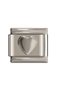 Italian Stainless Steel 9mm Heart Charm