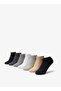 جوارب سادة بطول الكاحل - طقم من 7 قطع