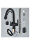 Purified Spiral Kitchen Sink Faucet Black Functional 2 Modes - 6