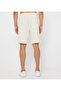 Men's Beige Elastic String Waistband Shorts - 2