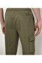 Men's Green Plain Cargos Pants - 3
