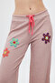 Çiçek Örgülü Plaj Pantolonu - 3