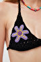 Çiçek Örgülü Beach Bikini - 5