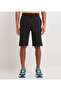 Men's Black Elastic String Waistband Shorts