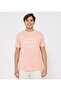 Men's Orange Text Printed Crew Neck Short Sleeve T-Shirt
