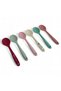 Set of 6 Silicone Multi-Colored Heat-Resistant Spoons - 4
