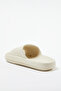 Beige Flatform Women's Slippers - Pool TAKSS24TE00013 - 4