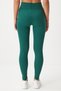 Women's Emerald Green High Waist Gathered Tights Hw00003 - 6