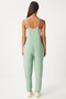Women's Green Pocketed Gardener Jumpsuit Dd00910 - 3
