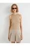 4SAK10004EK Koton Women's Tank Top BEIGE