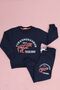 Team Dino Printed Boy's Bottom-Top Navy Blue Tracksuit - 5