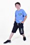 Iba Zone Text Printed Boy's Summer Suit - 3