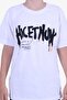 Hıcetnunk Text Printed Boy's White Summer Bottom-Top Set - 5