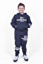 3-Piece 96-x-plain Hooded, Top and Bottom Boys Tracksuit Set - 3