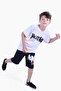 Hıcetnunk Text Printed Boy's White Summer Bottom-Top Set - 2
