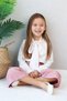 Girl's Scarf Cotton Linen Shirt Set Linen Fabric Comfortable Quality Fit Eid - 2