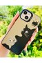 iPhone 13 - 14 and 15 Compatible Does Not Leave Fingerprints Print Pattern Metallic Electro Silicone Case - 5
