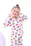 Cute Chip Dale Printed Buttoned 100% Cotton Girls' Pajama Set - 2