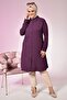 Women's Aerobin Hijab Tunic Stone Printed Plum - 4