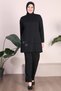 Women's Plus Size Hijab Clothing Seasonal Combed Cotton Suit - 4