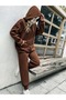2-Piece Women's Tracksuit Set - Hooded Sweatshirt and Jogger Pants Sweatpants - 2