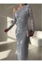 DRESS FOIL DETAIL TULLE DRESS - 3