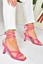 Women's Ankle Strap Heeled Shoes - 4