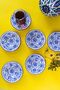 Mess Fulya Porcelain Tea Plate Set 12cm 6 Pieces - 4