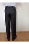 Classic Cut Black Fabric Trousers - 2