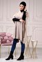 Women's Stone Side Laced Hooded Thin Knitwear Poncho - 3