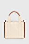Women's Soft Cream Canvas Tote Bag - 2