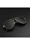 Polarized Aviator Damla Gold-Black Women's Sunglasses