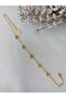 Steel Row Heart Anklet - 2