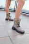 Women's Mink Genuine Leather Boots with Accessory Detail - 4