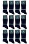 La'pescara Ultra Luxury 12-Piece Black Mercerized Men's Classic Socks Set Crp