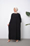 Collar Lace-Up Mevlana Cut Pocketed Hijab Dress - 2