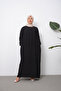 Collar Lace-Up Mevlana Cut Pocketed Hijab Dress