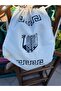 Rope Drawstring Patterned Cotton Cloth Bag