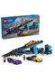 City Sport Car Vehicle Transporter Truck 60408 - 4 Vehicles Inside for Children 7 Years and Older