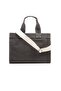 Waxed Canvas Shoulder Bag with Strap - Washing Effect - 2