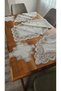 Linen Gardenia Wearing Laced Luxury Living Room Set 5 Pieces Cream - 4