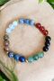 Libra Zodiac Bracelet Lapis Lazuli, Moonstone, Sodalite, Unakite, Red Green Agate, Tourmaline Stone - 2