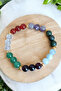 Aquarius Bracelet (Moonstone, Amethyst, Aquamarine, Garnet, Aventurine, Crystal Quartz, Jade) - 6