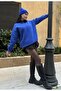 Saks Basic Oversize Sweatshirt 26088 - 2