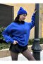 Saks Basic Oversize Sweatshirt 26088 - 3