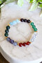 Aquarius Bracelet (Moonstone, Amethyst, Aquamarine, Garnet, Aventurine, Crystal Quartz, Jade) - 4