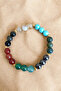 Virgo bracelet (citrine, tourmaline, obsidian, green agate, red agate, hematite, jade, turquoise) - 2